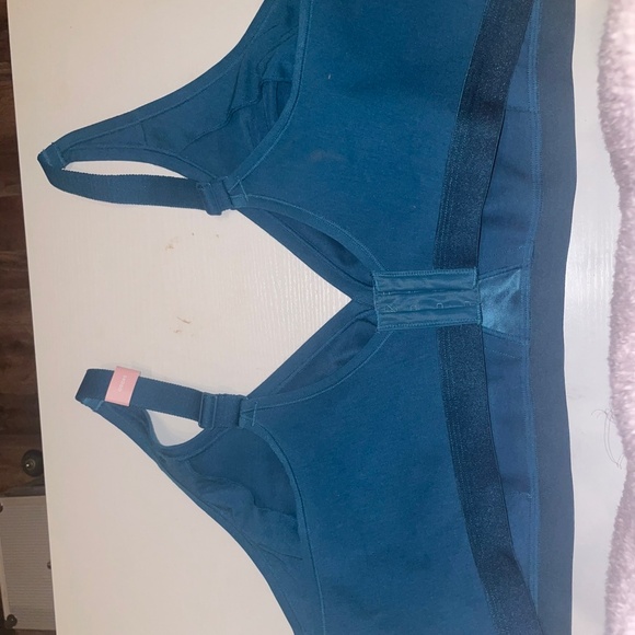 Cacique 54DDD White Cotton LL No Wire Scoop Bra Comfort Adiustable Strap - Picture 2 of 5